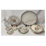 Vintage / Antique Porcelain Dishes & Covered Bowl