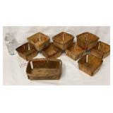 Vintage Wooden Fruit / Vegetable Baskets - 9