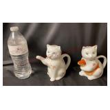 Vintage Porcelain Kitty Cat Teapots - 2