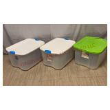 Sterilite Storage Totes w Lids - 3