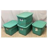 Sterilite 20 Gallon Storage Totes w Lids - 4