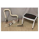 Bathtub Bar, Wrist BP Gauge, Shoe Horn, Step Stool
