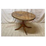 Imperial Furniture Mahogany Side Table w Glass