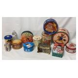 Christmas & Holiday Metal Tins - 12