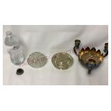 Vintage Metal & Glass Flower Frogs - 4
