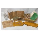 Vtg Iron-On Transfers, Greist Attachments & Fabric