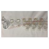 MCM Golden Wheat Champagnes & Water Goblets