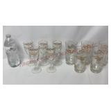 MCM Golden Wheat Wine Stems & Tumblers