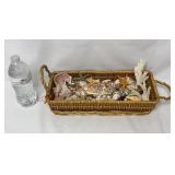 Basket of Seashells, Starfish & Coral