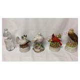 Vintage Bird Music Boxes - Doves, Cardinal & Eagle