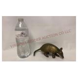 Vintage Brass Armadillo Figurine - 6.5" wide