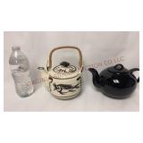 Vintage Bamboo Handle & Himark Taiwan Teapots