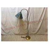 Mid Century Flexible Arm Floor Lamp w Metal Shade