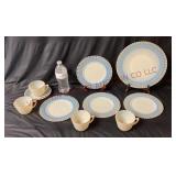 Macbeth Evans Pastel Monax Dinnerware - 10 pcs