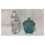 Vintage Jeannette Glass Footed Candy Dish