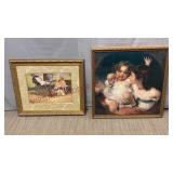 Vintage Framed Art Prints - See Desc