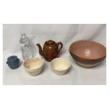 Duchess Cheese Crock, Teapot & Mixing Bowls