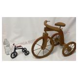 Vintage Decorative Tricycles - Metal & Wooden