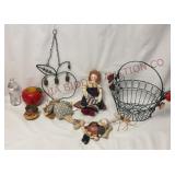 Vintage Apple Bells, Basket & Decor