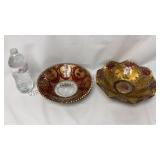 Victorian Era Goofus Glass Serving Bowls - 2