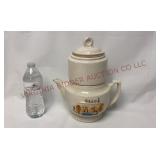 Vtg Porcelier Vitreous China Hearth Tea Coffee Pot