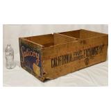Vintage Saticoy Ventura County Lemons Wooden Crate