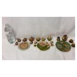 Mini Resin Tea Sets - 3 - Birds, Flowers, Mushroom