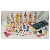 1970s Topper Car & Barbie Paper Dolls