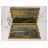 Antique Franz Emil Krause Pastoral Landscapes