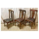 Antique T-Back Dining Chairs - 2 Styles