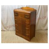 Art Deco Waterfall Dresser w Bakelite Handles