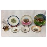 Antique Eagle Creamer, Decorative Plates & Bowl