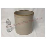 Vintage 3 Gallon Stoneware Pottery Crock - Cracked