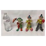 Vintage Mexican Paper Mache Clown Figures - 3