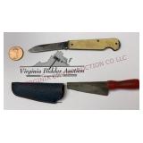 Vintage Imperial Folding Knife & Mini Sharpener