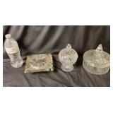 Crystal & Glass Covered Candy Dishes - 3