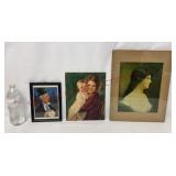 Vtg Portraits - Gay Philosopher, Coffin, Rondel