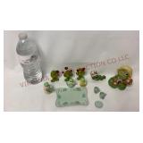 Mini Frog Tea Set & Frog Figurines