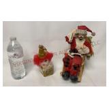 Vintage Hand Made Clown Ornament & Clown Santa