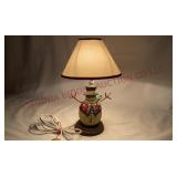 Folk Art Style Snowman Candle Lamp - Powers on