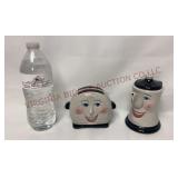 1990s Clay Art Toaster & Teapot Salt & Pepper Set
