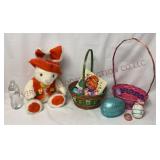 Easter Bunny Plush, Easter Baskets, Book & Eggs