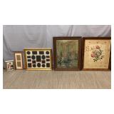 Assorted Picture Frames & Damaged Wall Art