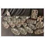 Vintage Early American Prescut Glassware