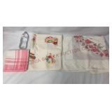 Vintage Fabric Tablecloths - 3 - Some Staining