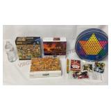 Puzzles & Chinese Checkers Game Set