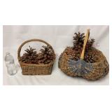 Baskets of Large Pine Cones - 2