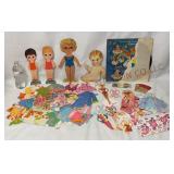 Vintage Paper Dolls & Care Bears Record Album