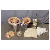 Vintage Hats, Lamp, Throw Blanket, Shawl & Tote