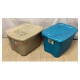 Sterilite 18 Gallon Storage Totes w Lids - 2